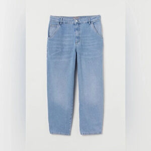 H&M women's light wash, curvy jeans Blue size XXL NWT